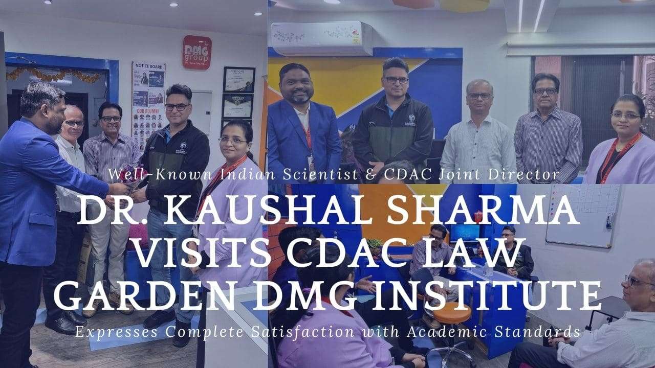 Well-Known Indian Scientist & CDAC Joint Director Dr. Kaushal Sharma Visits CDAC Law Garden DMG Institute, Expresses Complete Satisfaction with Academic Standards