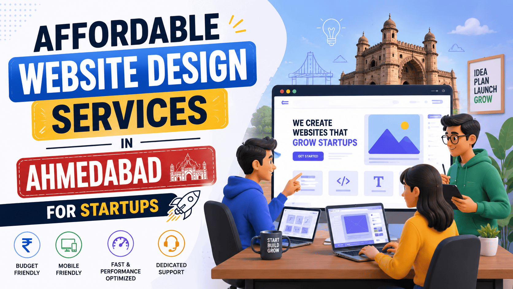 Affordable Website Design Services in Ahmedabad for Startups