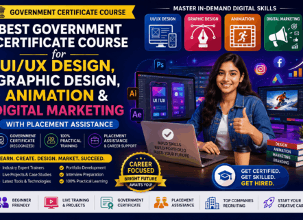 Best Government Certificate Course for UI/UX Design, Graphic Design, Animation & Digital Marketing (2026)