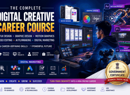 The Complete Digital Creative Career Course | UI/UX, Graphic Design, AI Filmmaking & Digital Marketing