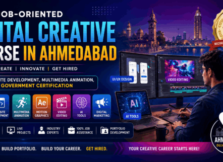 Best Job-Oriented Digital Creative Course in Ahmedabad | UI/UX, Website Development, AI Tools & Government Certification