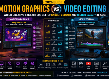 Motion Graphics vs Video Editing: Which Creative Skill Offers Better Career Growth and Higher Salary in 2026?