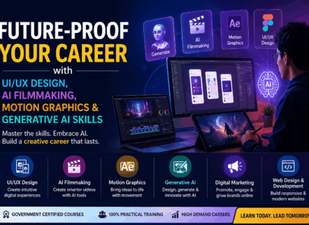 Future-Proof Your Career with UI/UX Design, AI Filmmaking, Motion Graphics & Generative AI Skills (2026 Guide)