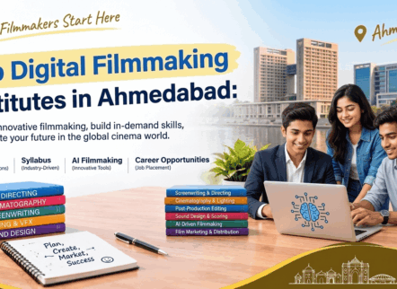 Top Digital Filmmaking Institutes in Ahmedabad – Fees, Syllabus, AI Filmmaking & Career Opportunities
